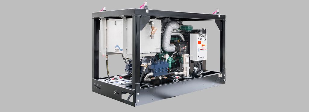 diesel unit water jetting system